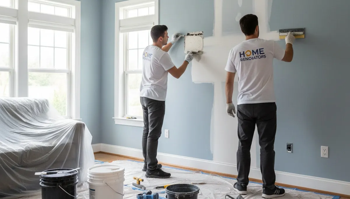 Professional drywall repair and wall restoration in Staten Island NY home interior