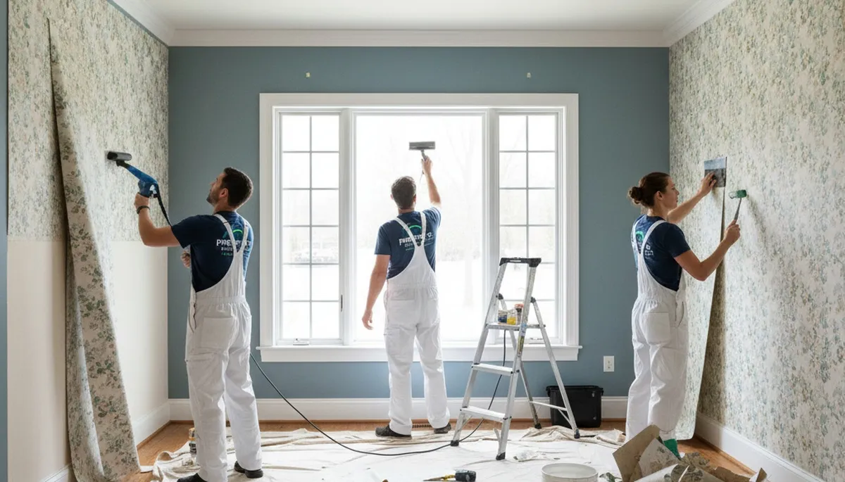 Professional wallpaper removal service in Staten Island, NY by expert house painters